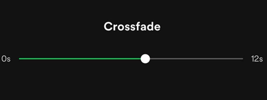 what is crossfade on spotify